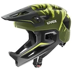Šalmas Uvex react jr fullface dark olive matt-52-56 CM