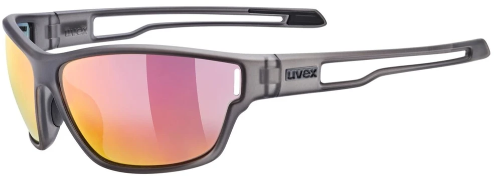 Akiniai Uvex sportstyle 806 smoke mat / mirror red