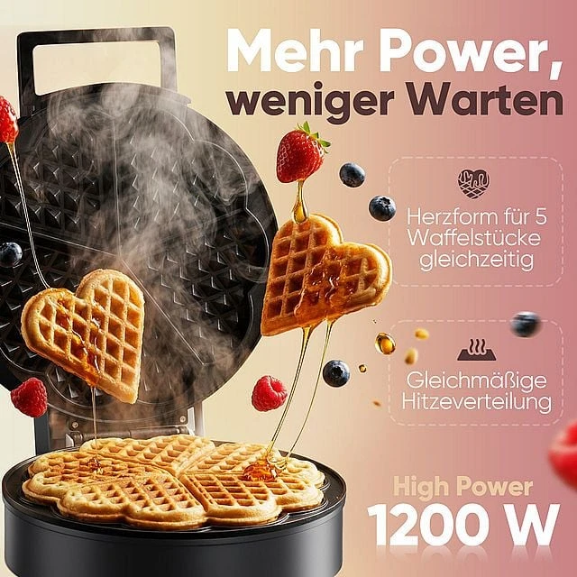 Vaflinė Clatronic WA 3832 1 waffle(s) 1200 W Juodas