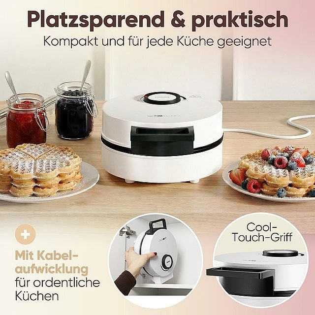 Vaflinė Clatronic WA 3832 1 waffle(s) 1200 W Juodas, Baltas