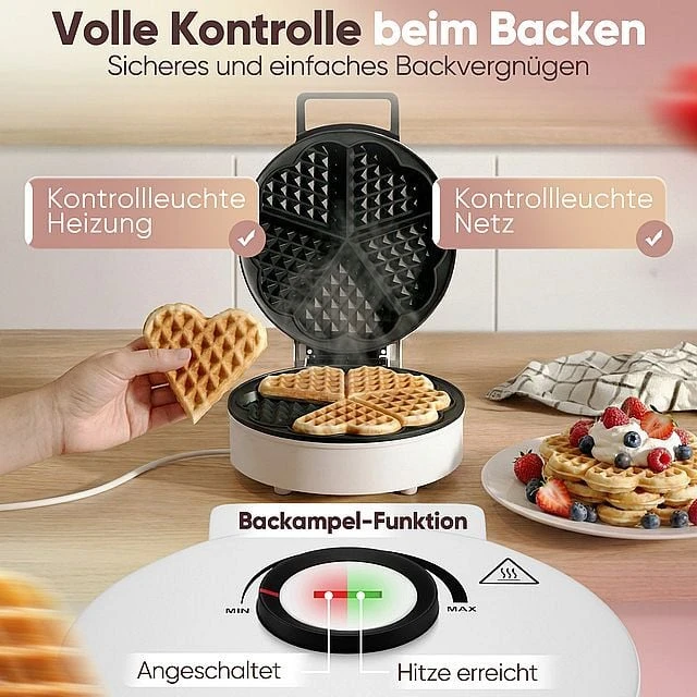 Vaflinė Clatronic WA 3832 1 waffle(s) 1200 W Juodas, Baltas