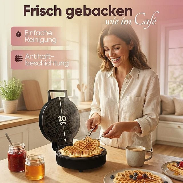 Vaflinė Clatronic WA 3832 1 waffle(s) 1200 W Juodas
