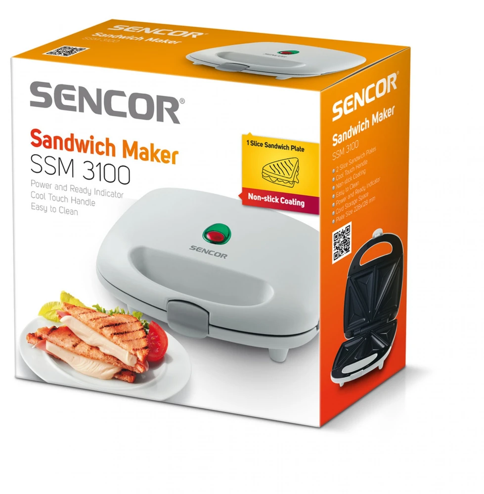 Sumuštinių keptuvas Sencor SSM 3100 Galingumas 700 W