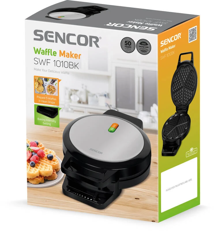 Vaflinė Sencor čirvinių blynų keptuvė SWF1010BK,1000W