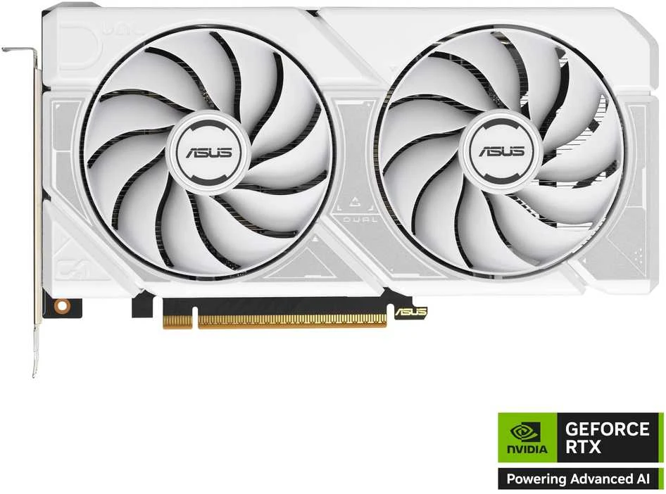 Vaizdo plokštė ASUS Dual GeForce RTX 5060 Baltas OC leidimas, 8192 MB GDDR7