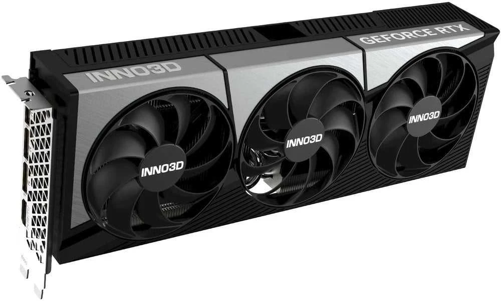 Vaizdo plokštė INNO3D NVIDIA GEFORCE RTX 5080 X3 16GB GDDR7 256bit, 2617 MHz / 30Gbps, 3x DP, 1x HDMI, 3 ventiliatoriai, 2 lizdai