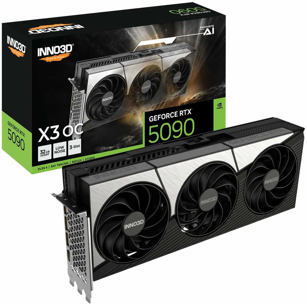 Vaizdo plokštė INNO3D GeForce RTX 5090 X3 NVIDIA 32 GB GDDR7