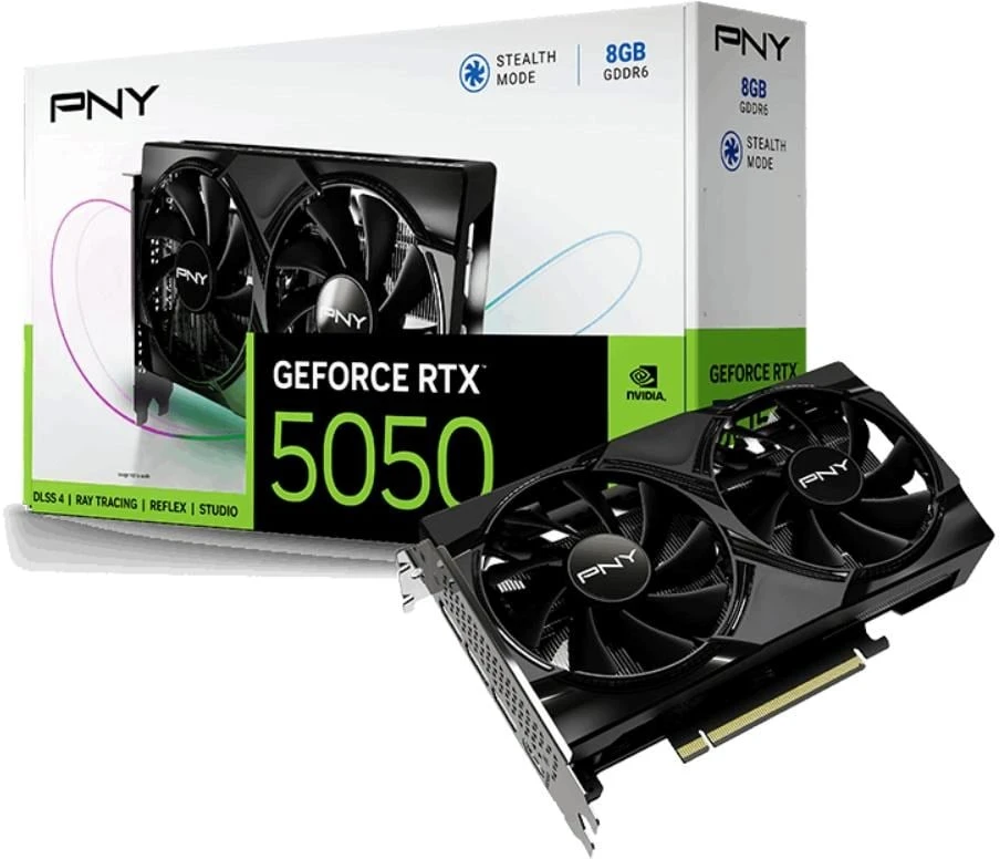 PNY Vaizdo plokštė GeForce RTX 5050 8GB 2F VCG50508DFXPB1
