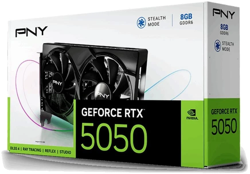 PNY Vaizdo plokštė GeForce RTX 5050 8GB 2F VCG50508DFXPB1