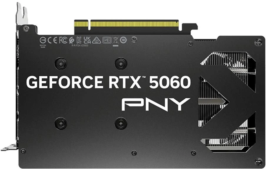 Vaizdo plokštė PNY GeForce RTX 5060 su dviem ventiliatoriais, 8 GB DLSS4