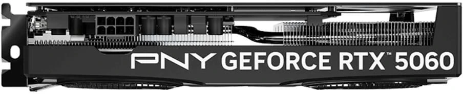 Vaizdo plokštė PNY GeForce RTX 5060 su dviem ventiliatoriais, 8 GB DLSS4