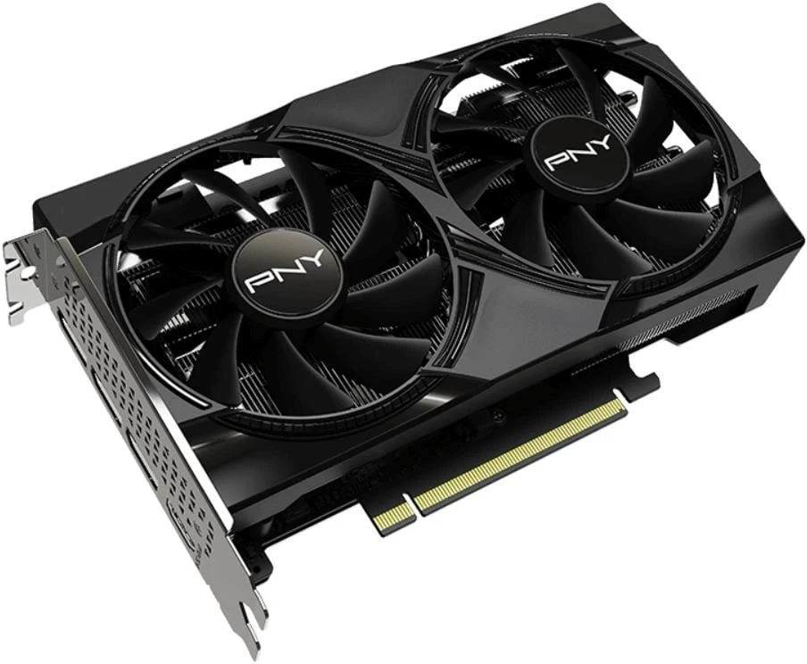 Vaizdo plokštė PNY GeForce RTX 5060 su dviem ventiliatoriais, 8 GB DLSS4