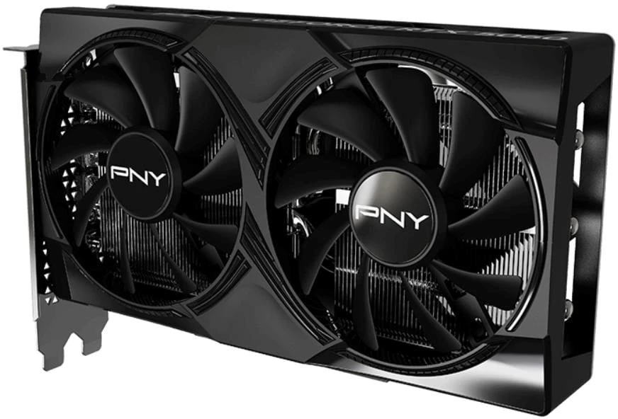 Vaizdo plokštė PNY GeForce RTX 5060 su dviem ventiliatoriais, 8 GB DLSS4