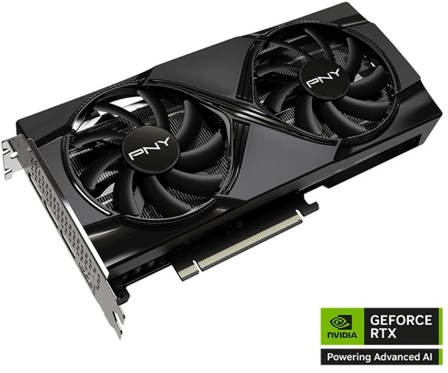 Vaizdo plokštė PNY GeForce RTX 5060 Ti dvigubas ventiliatorius, 8GB OC, DLSS 4
