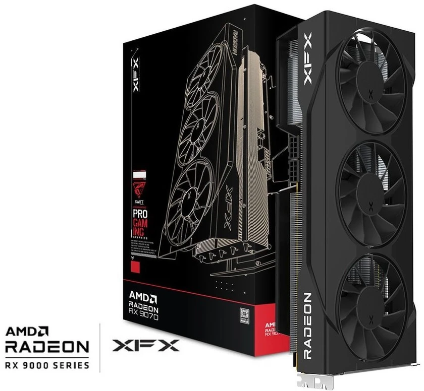 „XFX Swift RX 9070GRE Trip F. G. 12 GB“ vaizdo plokštė