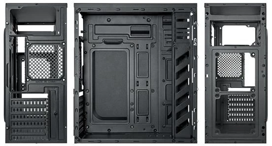 Vein X VeinX dėklas Crown CR18A Mid Tower, be maitinimo šaltinio, 1x USB3.0, 2x USB2.0, juodas