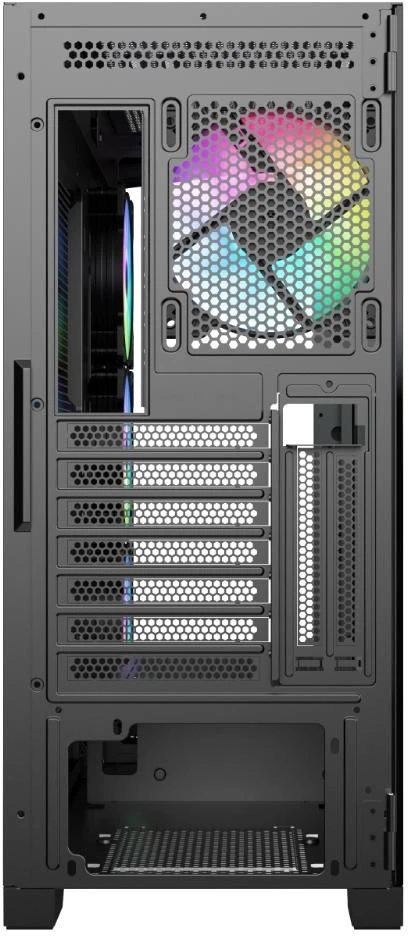 Vein X „VeinX“ korpusas GL29AL-BK, ATX, permatomas šoninis skydelis, 4 x 120 mm ARGB ventiliatoriai, ARGB šakotuvas, juodas