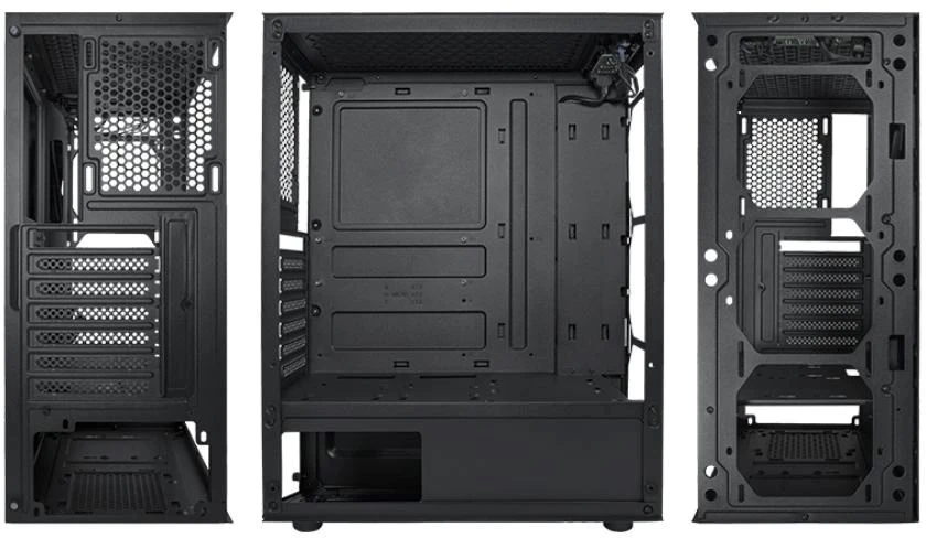 Vein X „VeinX“ korpusas „HERMES MESH Mid Tower“, ATX, 1xUSB 3.0, 2xUSB 2.0, 4x ARGB ventiliatoriai, ARGB valdiklis, juodas
