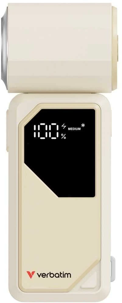 Ventiliatorius LG Verbatim Fan R�czny, Cool n Go AirJet, bia�o-sidabrinė