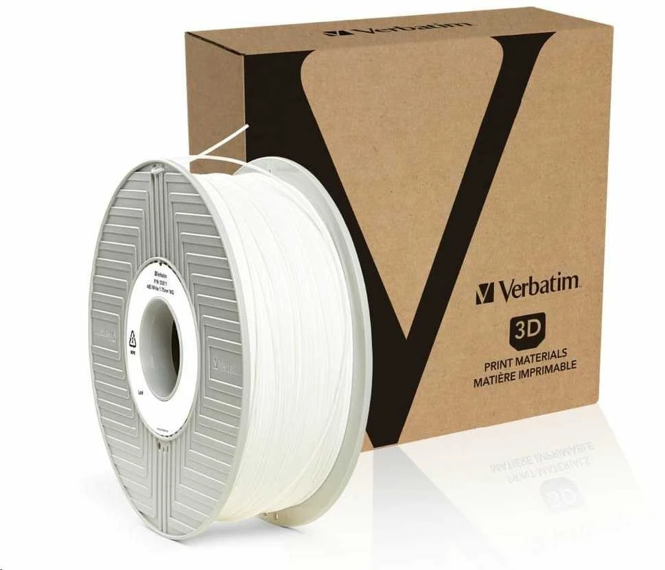 Verbatim 55027 eksploatacinė medžiaga 3D spausdintuvams ABS Balta 1kg