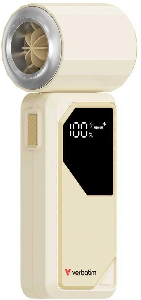 Ventiliatorius LG Verbatim Fan R�czny, Cool n Go AirJet, bia�o-sidabrinė