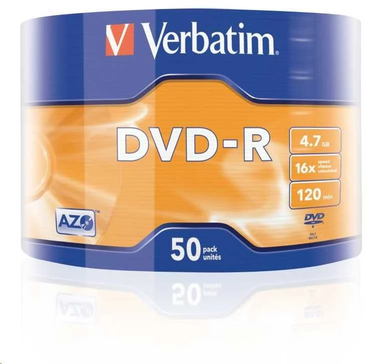 Verbatim 43788 neįrašytas DVD diskas 4,7 GB DVD-R 50 vnt