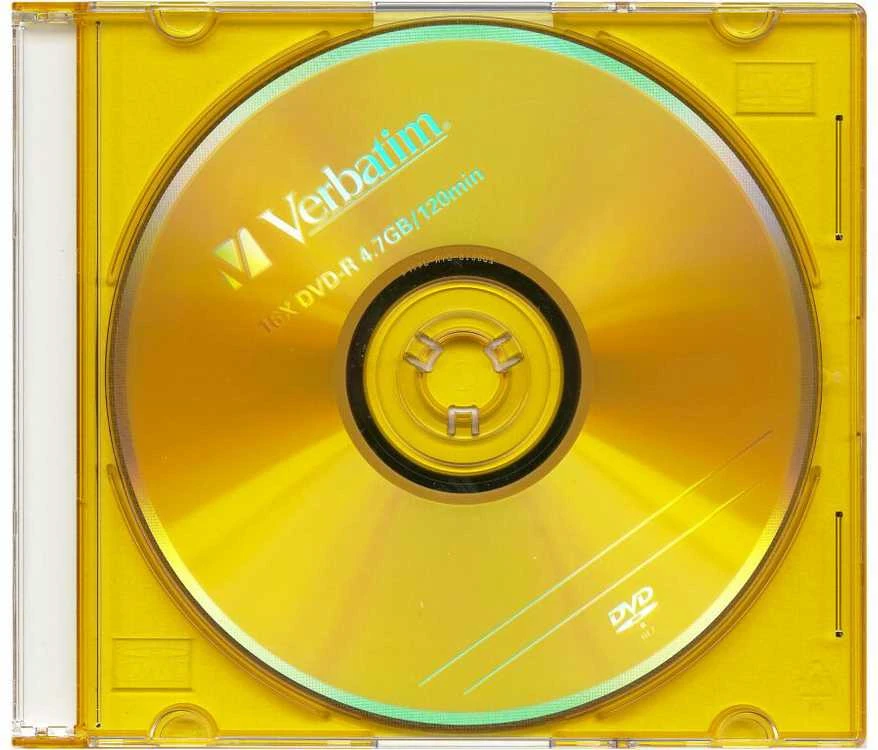 VERBATIM DVD-R 120 min. / 4,7 GB 16x 5 pakuočių plonas juvelyrinis dėklas DataLife Plus, spalvotas paviršius