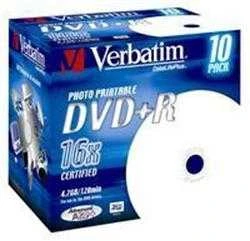 Verbatim 43508 neįrašytas DVD diskas 4,7 GB DVD+R 10 vnt