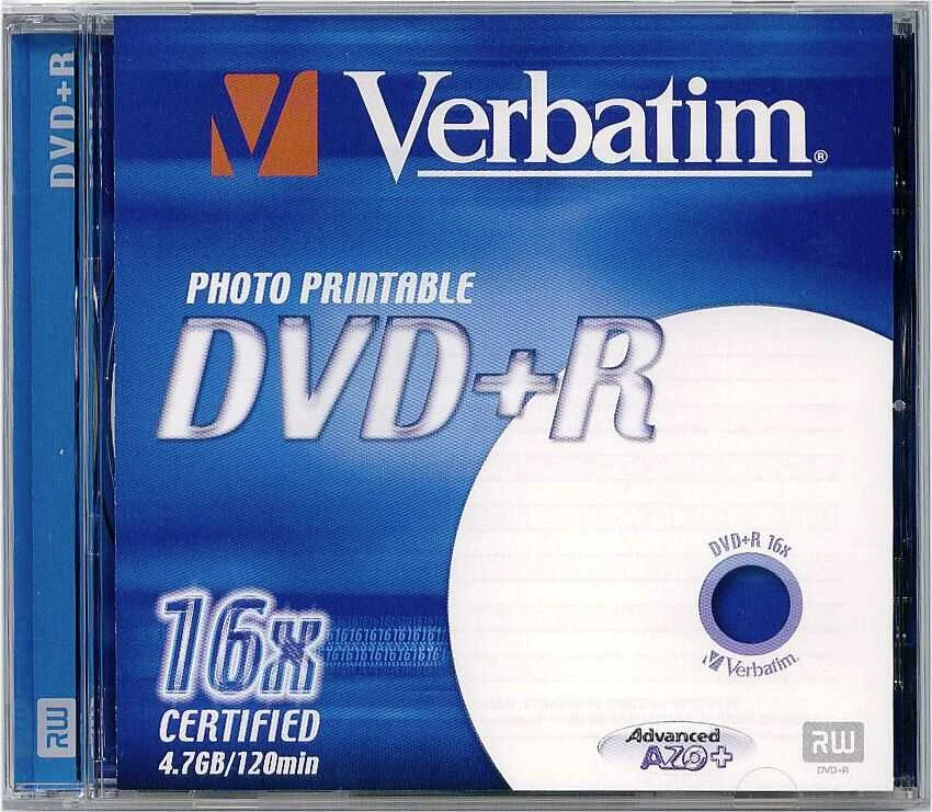 Verbatim 43508 neįrašytas DVD diskas 4,7 GB DVD+R 10 vnt