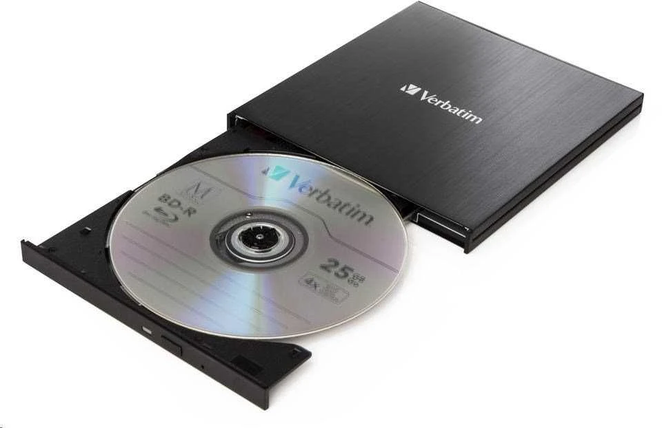 Verbatim 43889 optinių diskų įrenginys Juoda Blu-Ray RW