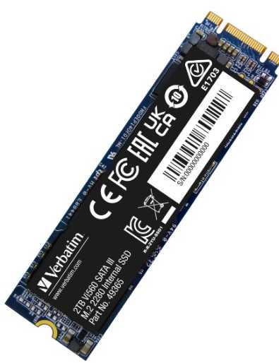 VERBATIM SSD Vi560 S3 M.2 2TB SATA III, 550MB/s sparta / 500MB/s sparta