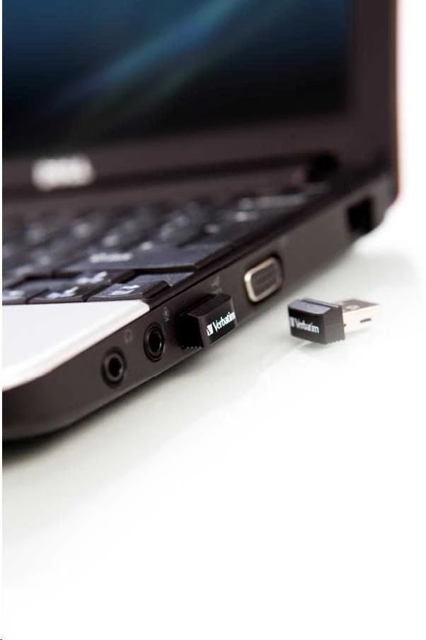 USB laikmena "verbatim" usb atmintinė, usb 2.0, 32 gb, "nano", "store n stay", juoda, 98130, usb a