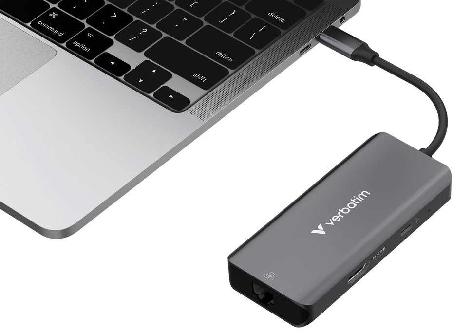 Adapteris Hub Verbatim USB-C/HDMI/3xUSB-A 3.2/RJ45 aluminum 32157