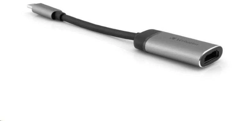 Verbatim 49143 vaizdo kabelio adapteris 0,01 m C tipo USB HDMI Juoda, Sidabras