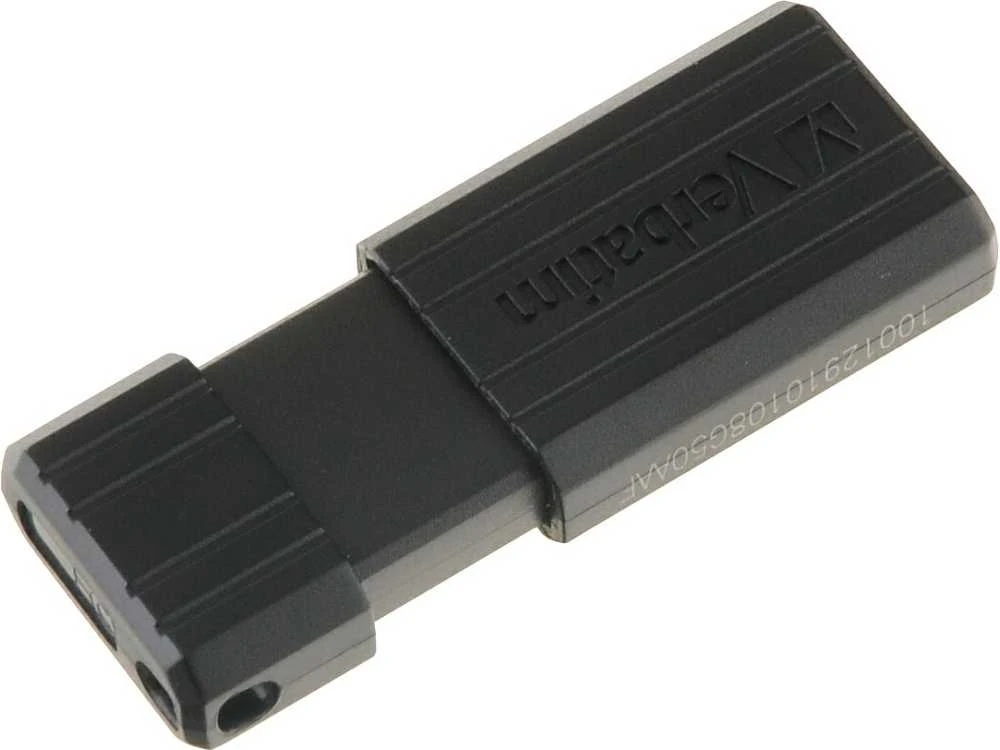 Verbatim PinStripe USB atmintukas 64 GB USB A tipo 2.0 Juoda