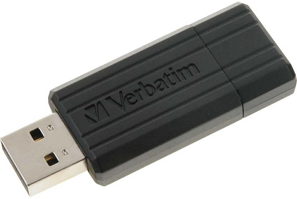 Verbatim PinStripe USB atmintukas 64 GB USB A tipo 2.0 Juoda