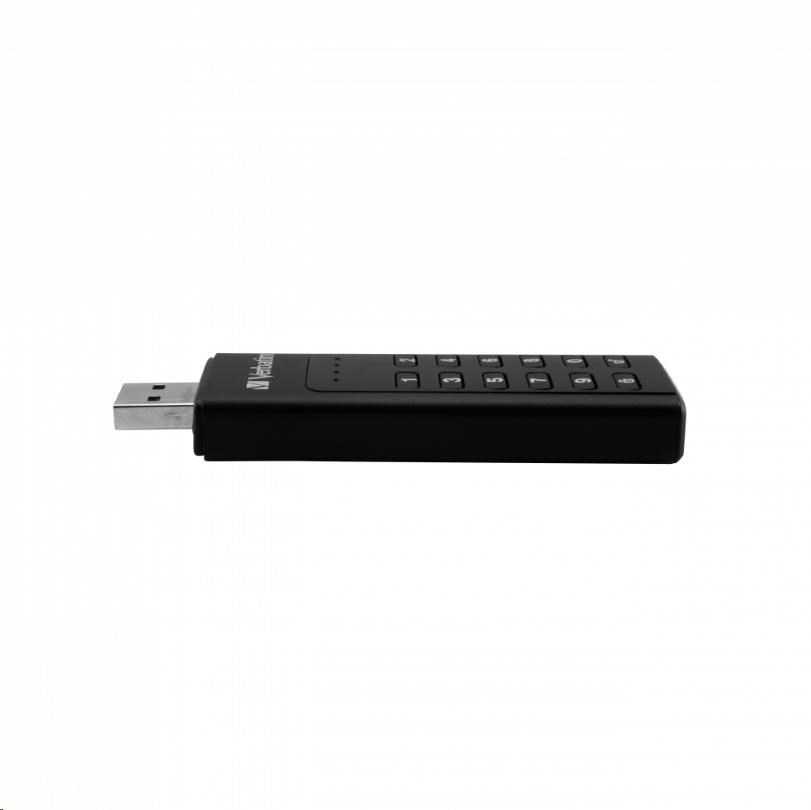 External drive Verbatim klaviatūra Secure USB 3.2 Gen 1 32GB juodos spalvos 49427
