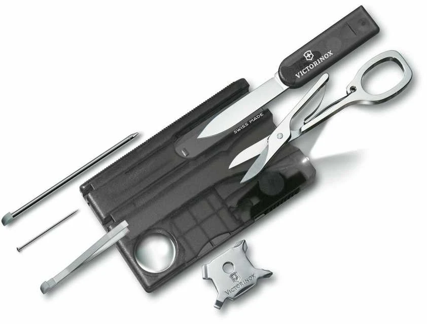 Victorinox SWISSCARD LITE juodas skaidrus