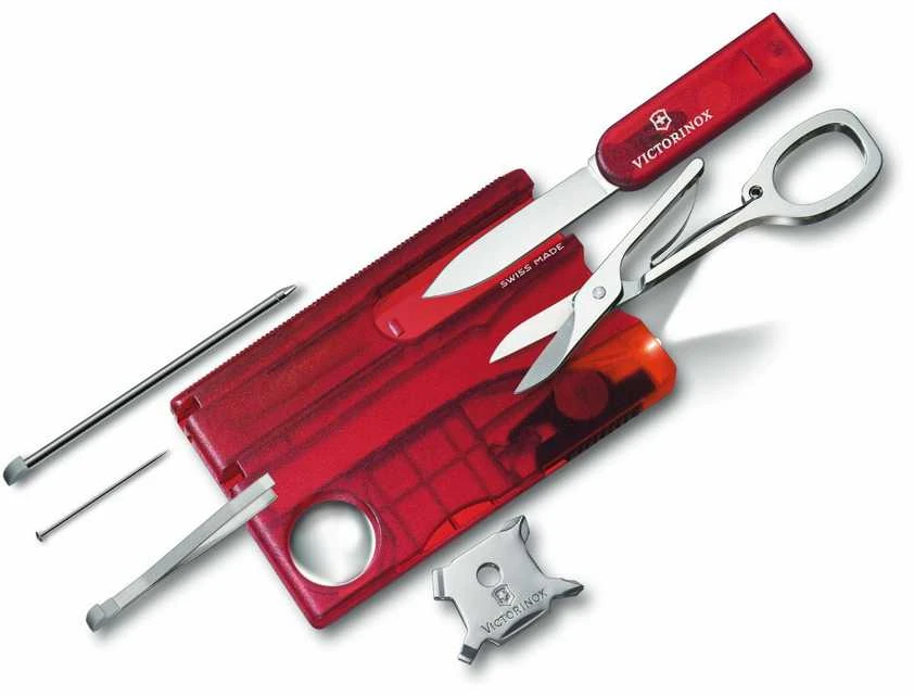 Victorinox Įrankių kortelė SwissCard Lite in red transparent
