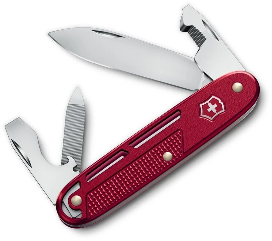 Victorinox Alox Refined Synergy 0.8216.20 raudonas daugiafunkcis peilis