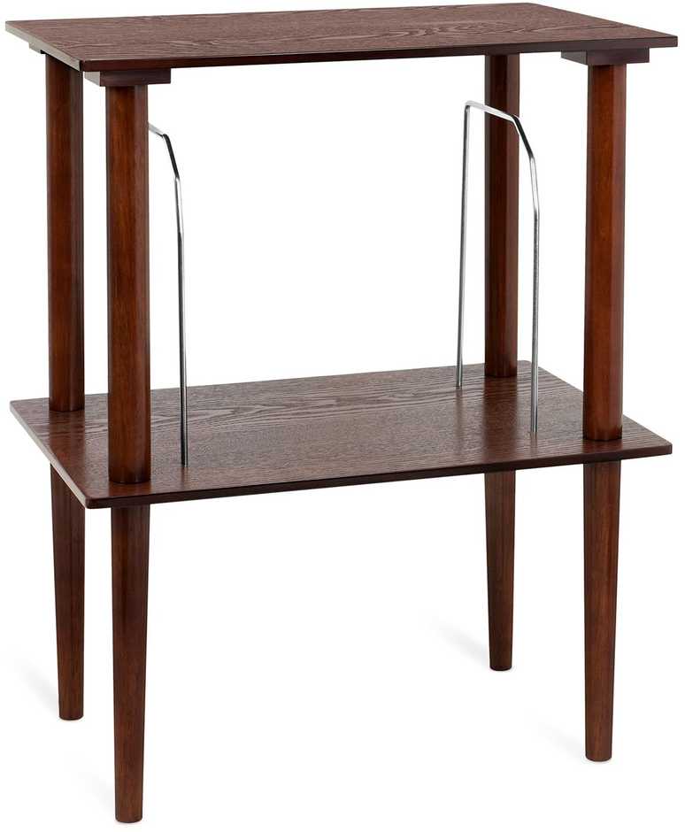 „Victrola VA-30-ESP-INT“ medinis plokštelių stovas, rudas