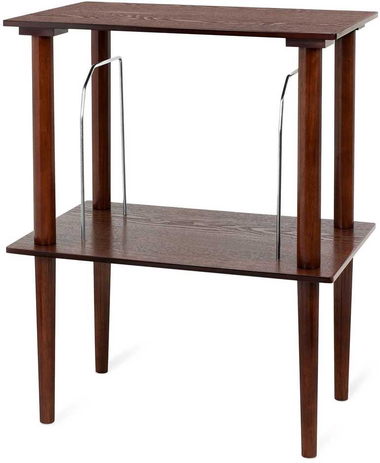 „Victrola VA-30-ESP-INT“ medinis plokštelių stovas, rudas