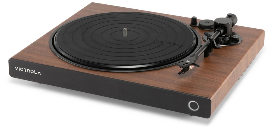 „Victrola VPT-1520-WLN-INT“ bangų patefonas, rudas