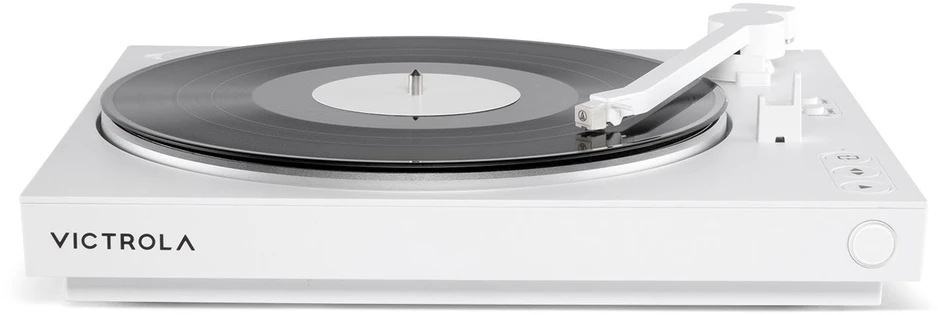 „Victrola VPT-800-WHT-INT“ automatinis patefonas, baltas