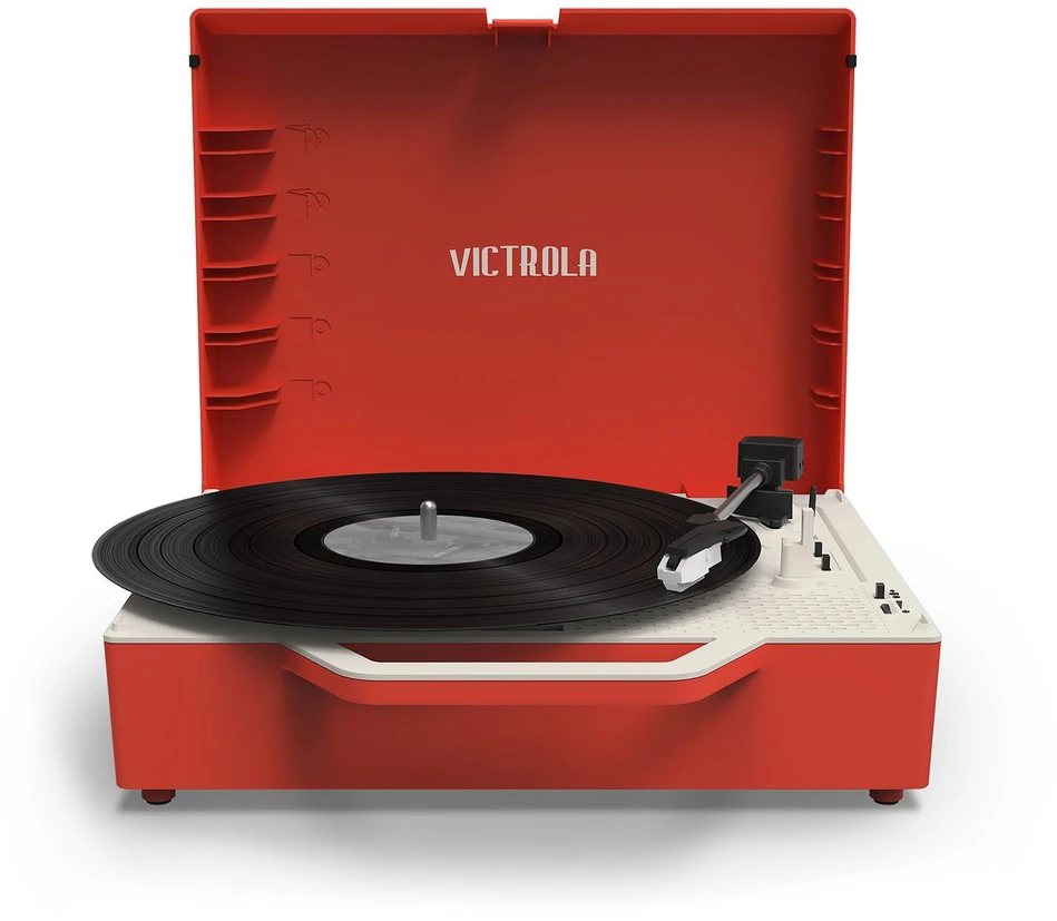 Patefonas Victrola Re-Spin VSC-725SB, Raudonos spalvos