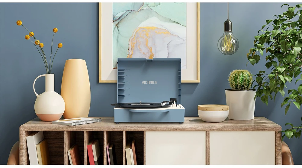 Patefonas Victrola Re-Spin Mėlyna