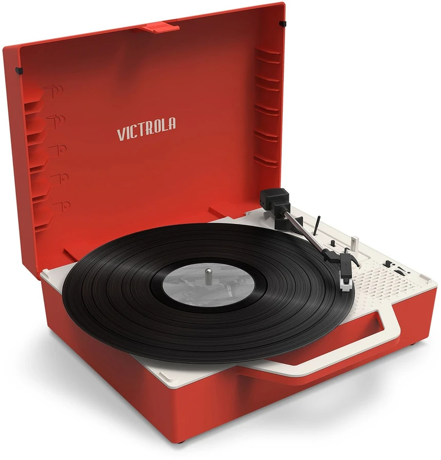 Patefonas Victrola Re-Spin VSC-725SB, Raudonos spalvos
