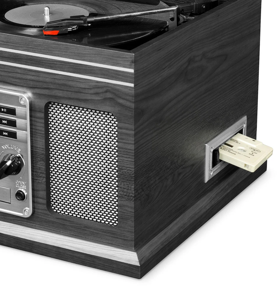 Victrola VTA-200B patefonas, pilkas
