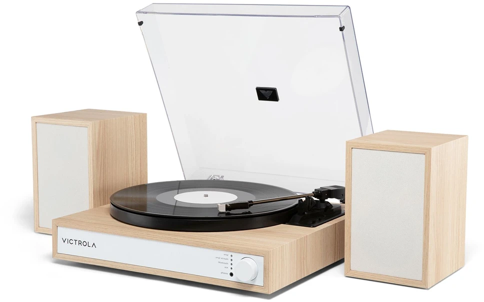 Victrola VTS-1300-NAT-INT Harmony Turntable, rusvai gelsvas