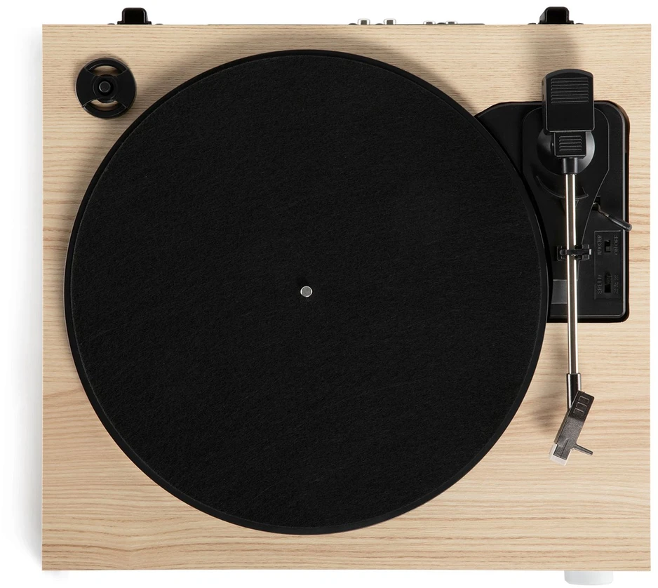 Victrola VTS-1300-NAT-INT Harmony Turntable, rusvai gelsvas